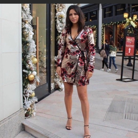 Zara Dresses & Skirts - Zara mini sequin dress... bronze & burgundy color